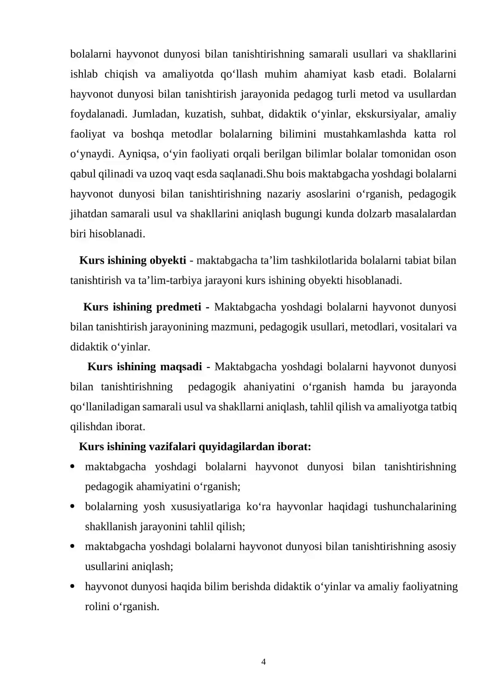 Hayvonot dunyosi bilan tanishtirish metodikasi 4