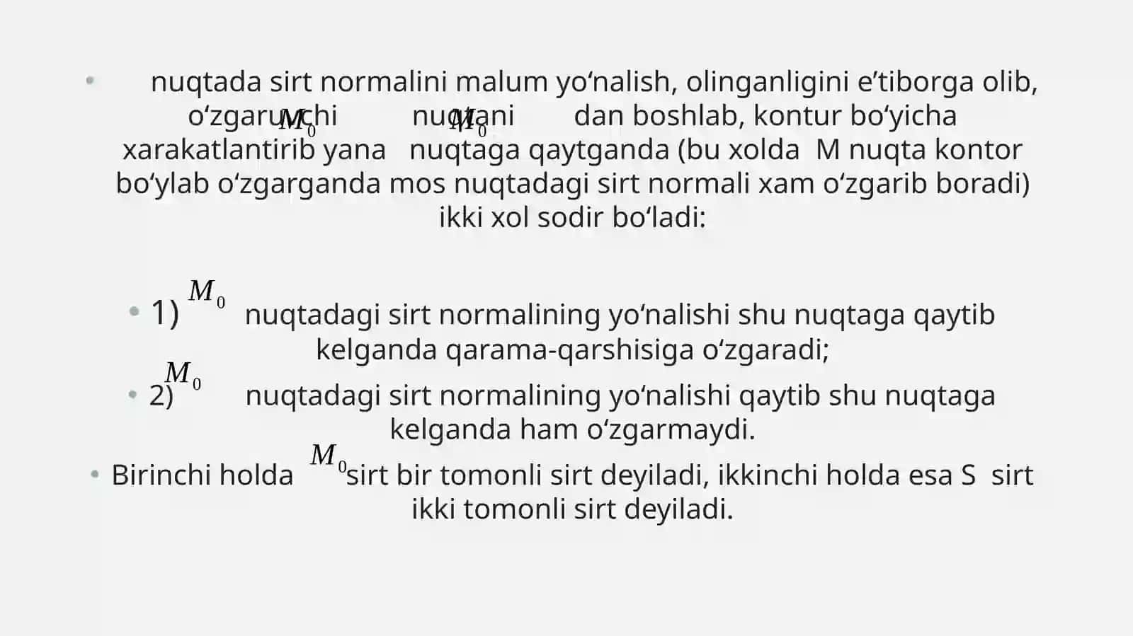IKkinchi tur sirt integrali va hisoblash usullari 4