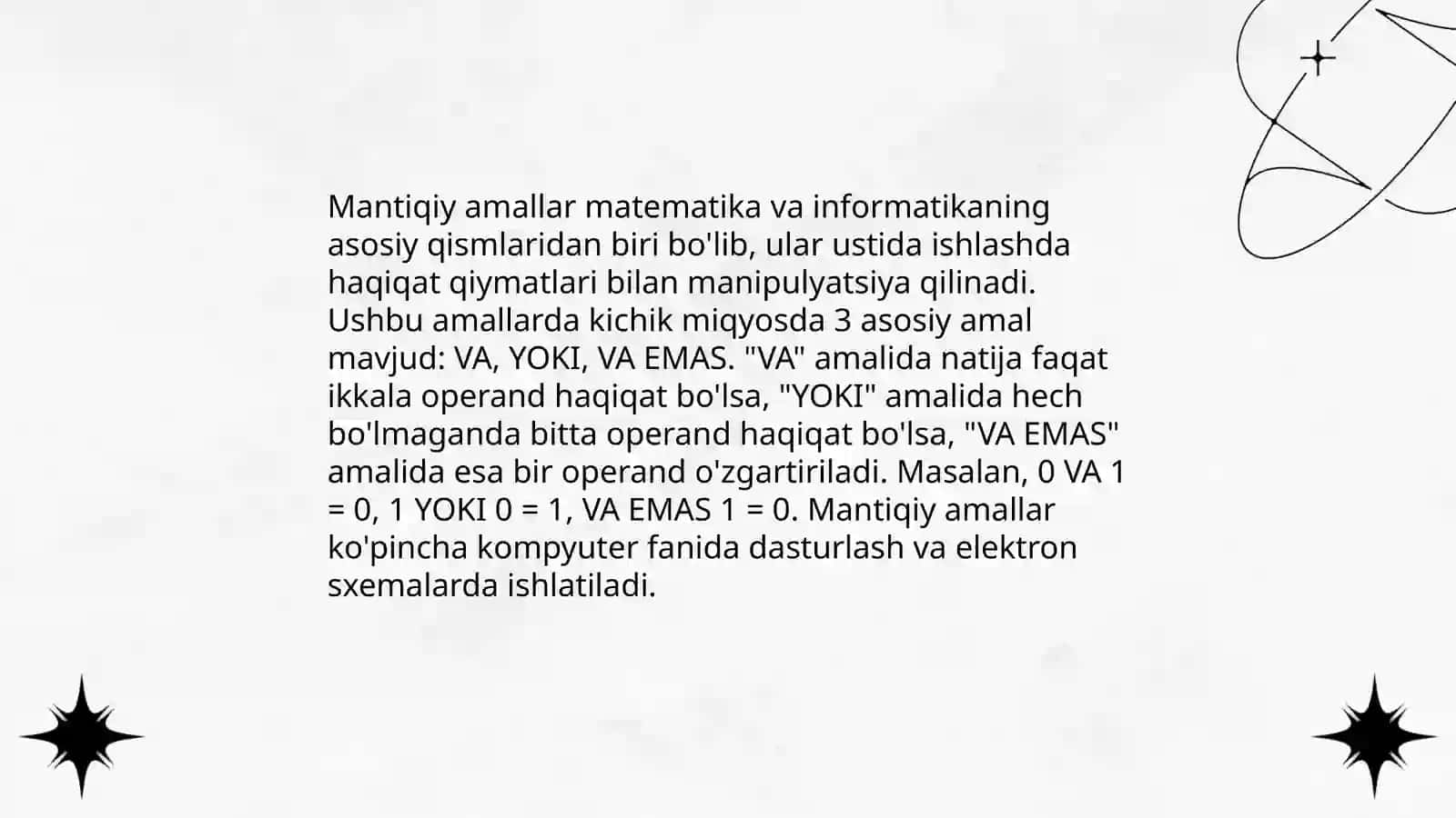 Mashina amallari 4