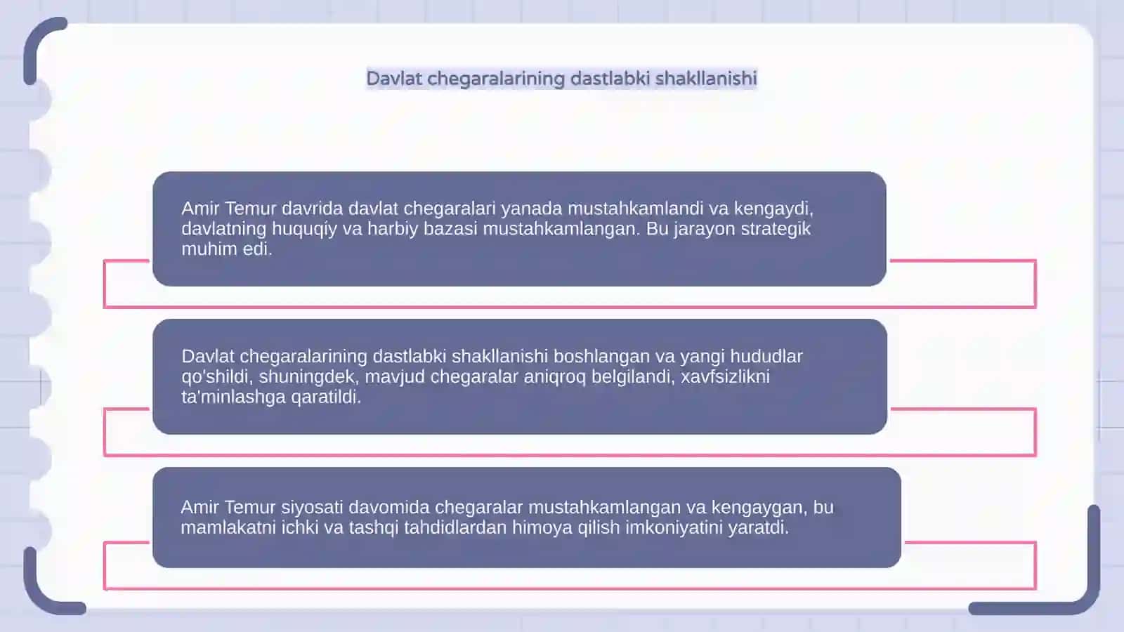 Amir Temur davlat chegaralari mustahkamlanishi 4