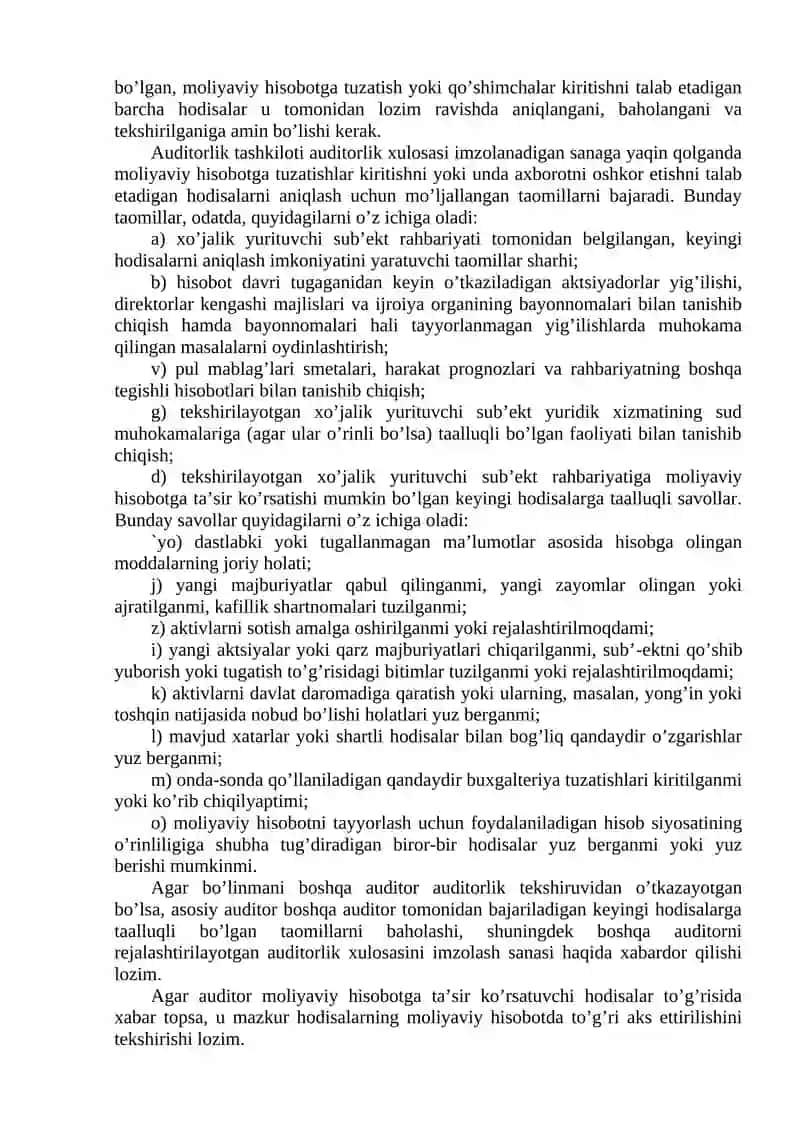 Moliyaviy Hisobotni Qayta Ko’rib Chiqish 4