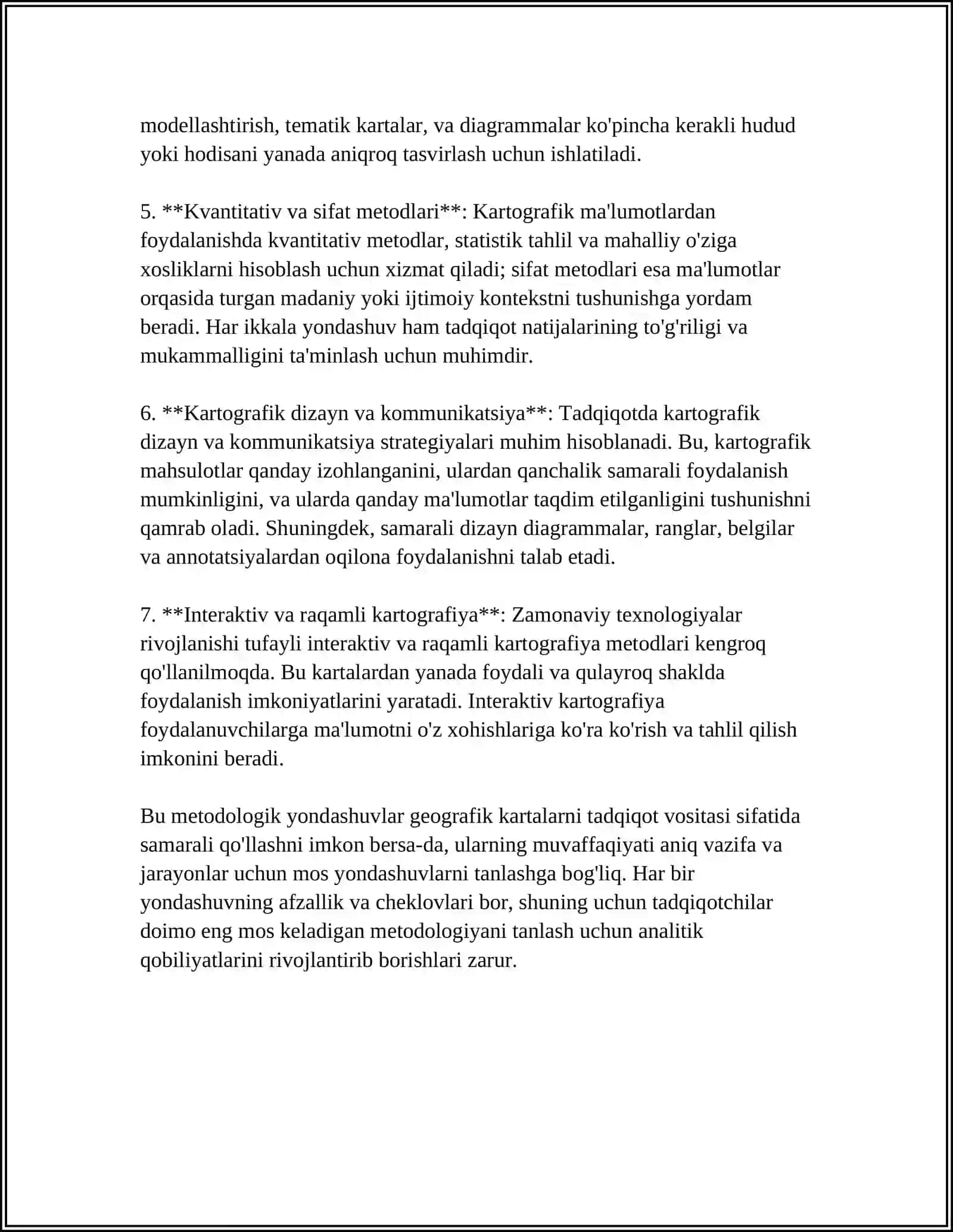 GEOGRAFIK KARTALARDAN TADQIQOT VOSIYTALARI SIFATIDA FOYDALANISH 4