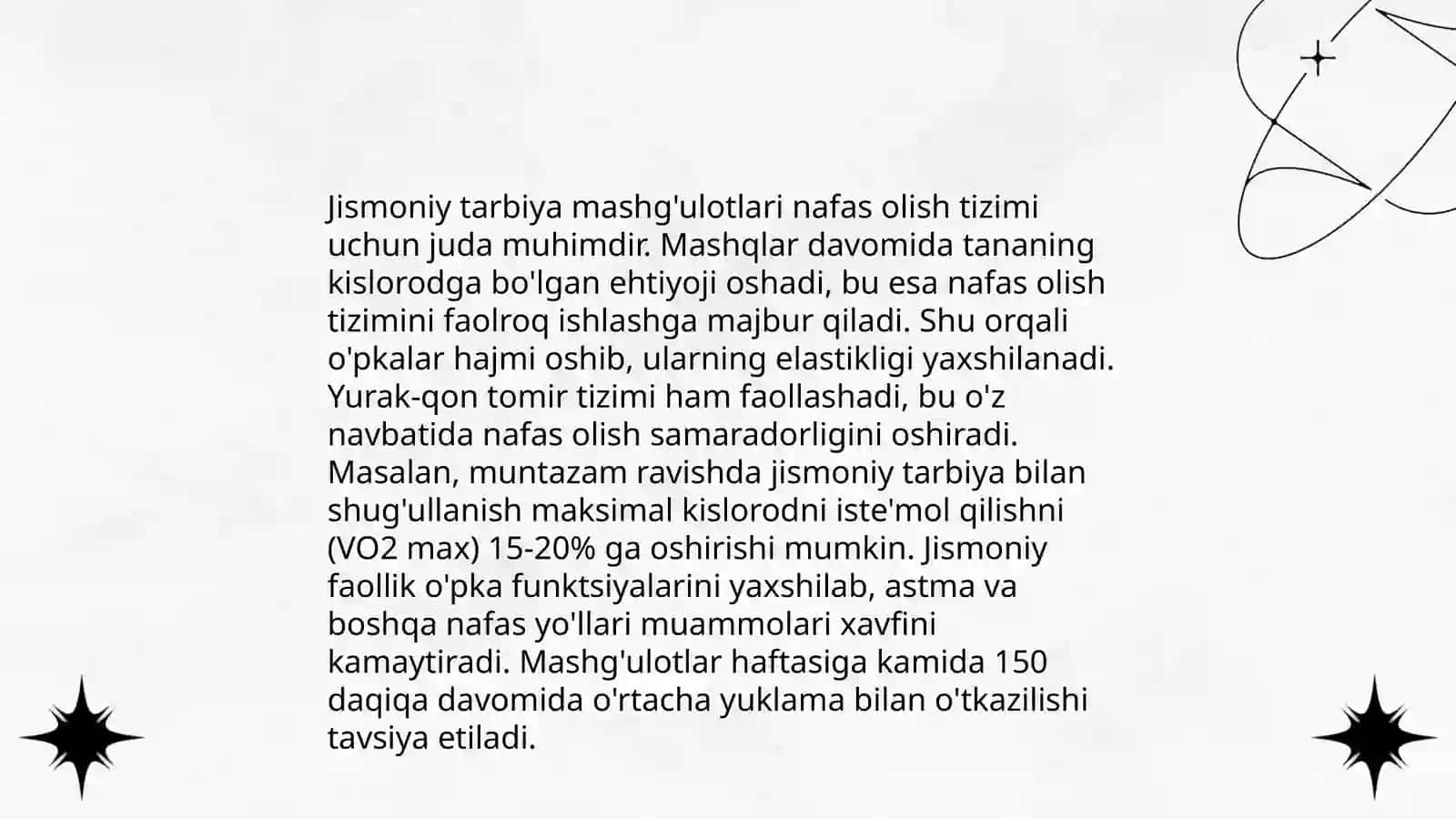 Jismoniy tarbiya mashg'ulotlarining odam organizimiga ta'siri 4