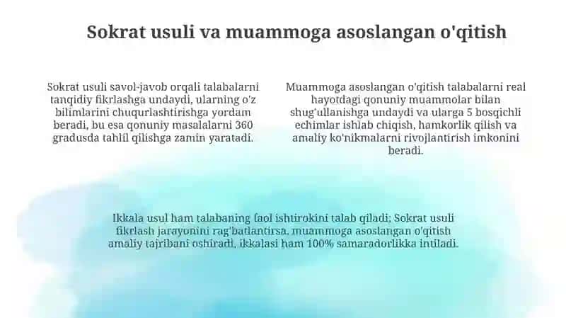Qonun ta'limining koʼrsatma metodlari 4