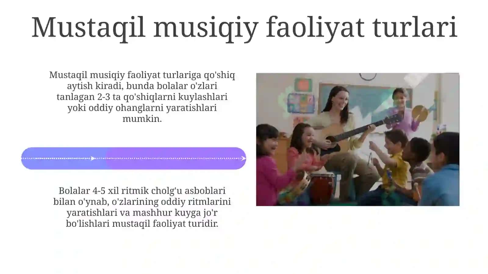 Bolalar mustaqil musiqiy faoliyati mazmuni va unga rahbarlik qilish 4