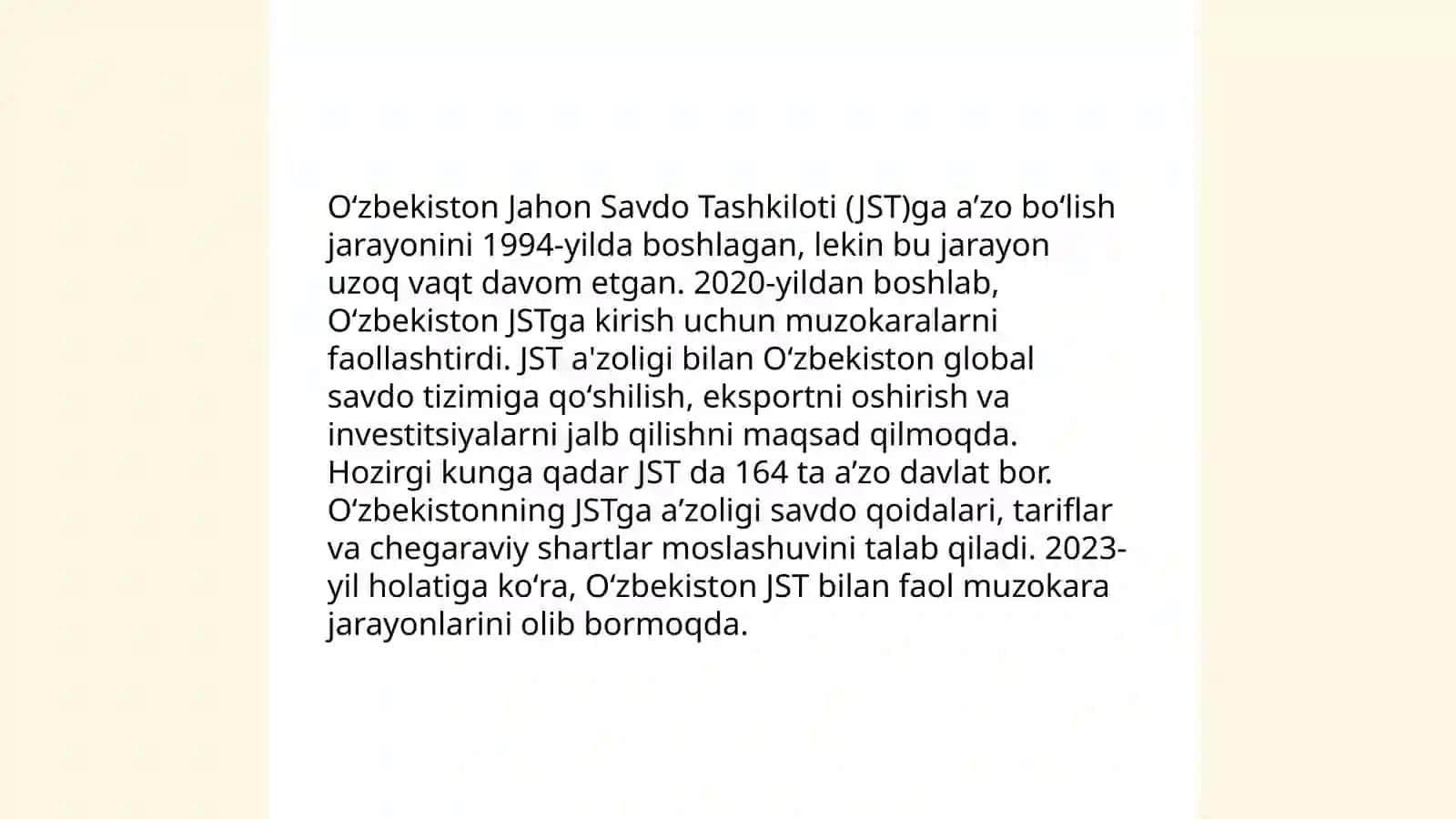 O’zbekistonning xalqoro tashkilotlar bilan hamkor aloqalari 4