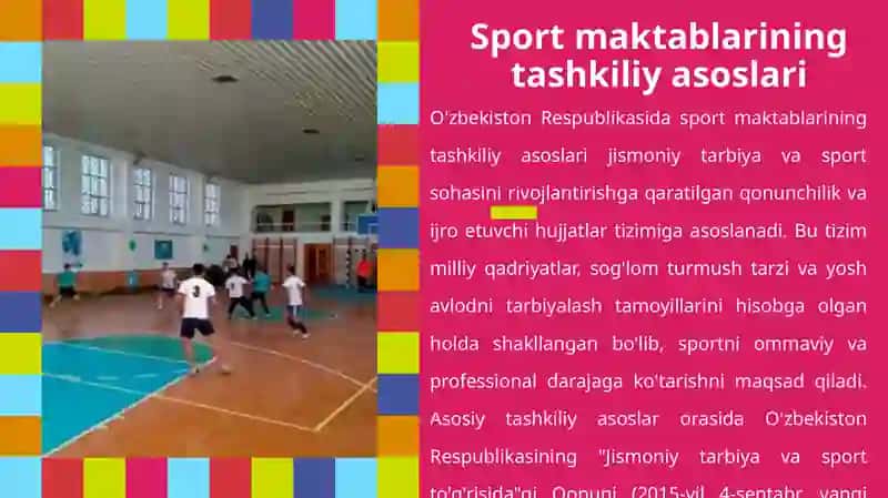 SPORT MAKTABLARI VA ULARNING NIZOMLARI 4