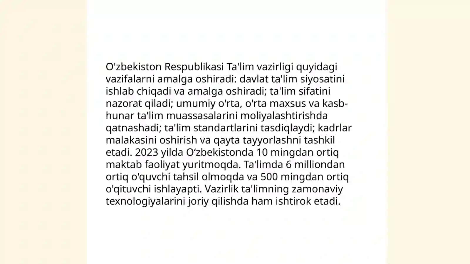 Ilm-fan va ta'lim sohasini ma'muriy-huquqiy tartibga soluvchi boshqaruv organlari 4