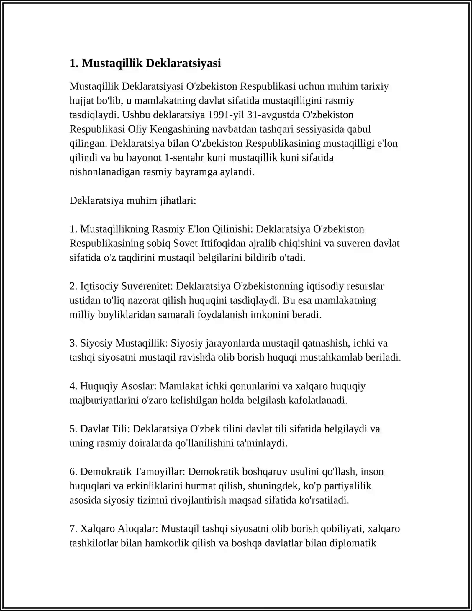 MUSTAQIL O'ZBEKISTON RESPUBLIKASINING TASHKIL TOPISHI 4