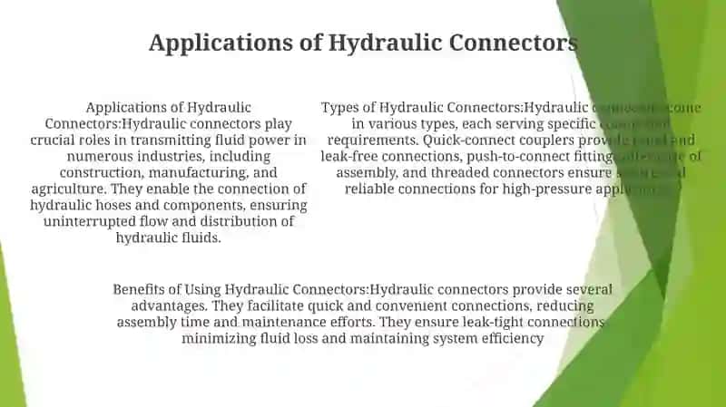 Hydraulic Connectors 4