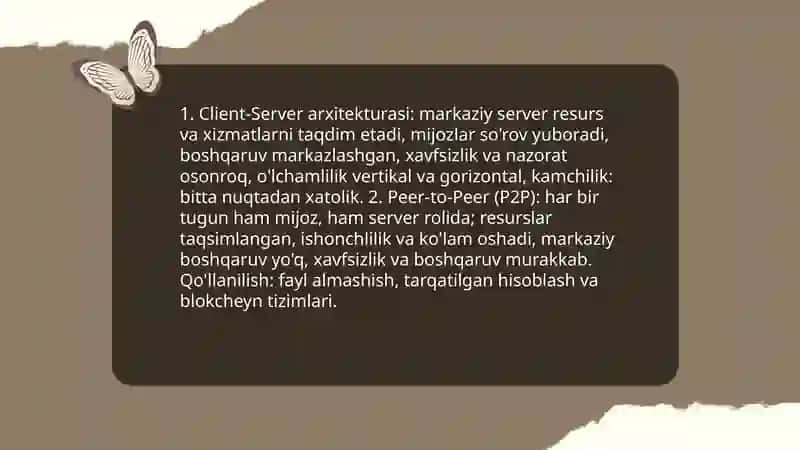 Kompyuter tarmoqlarining tuzilishi va asosiy komponentlar 4
