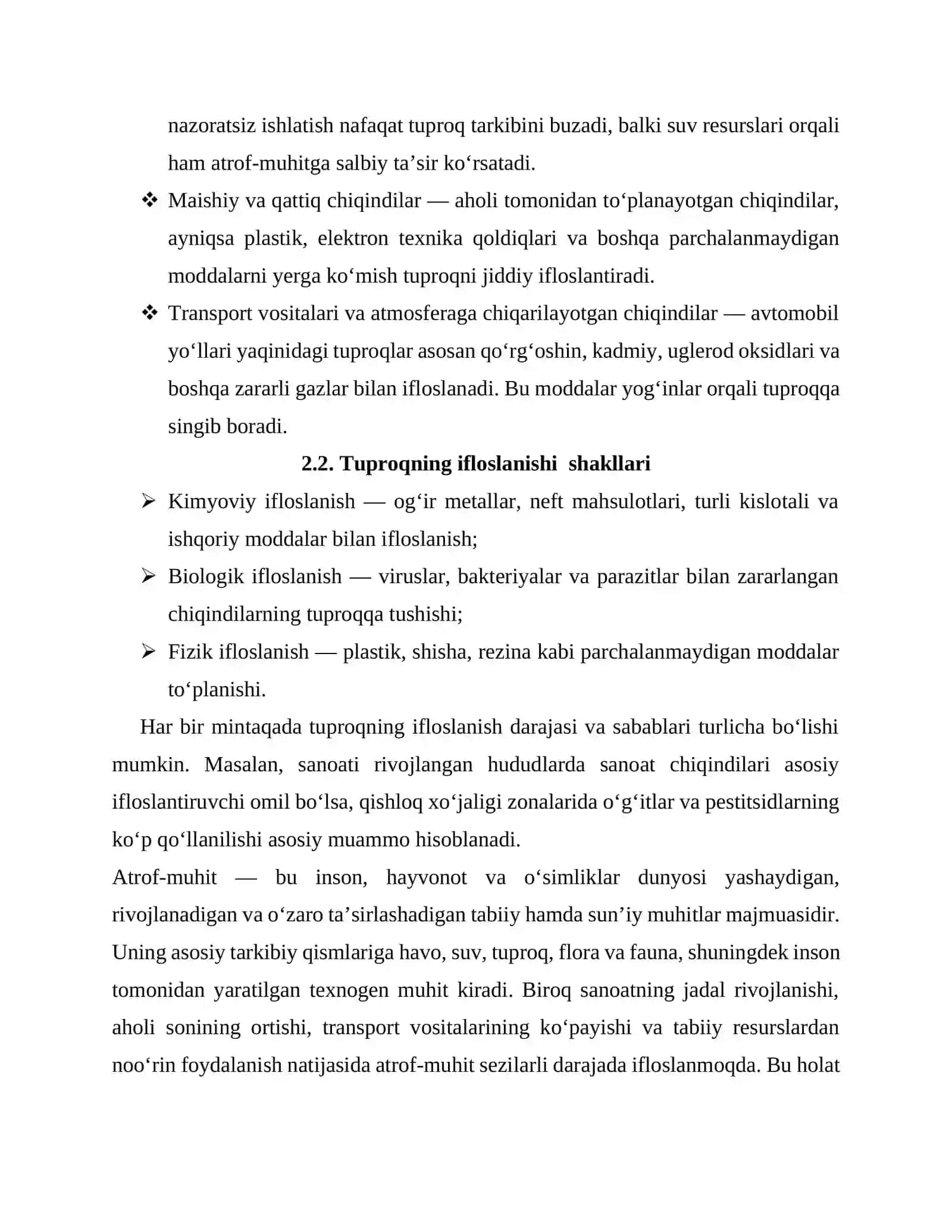 Tuproq va atrof-muhitning muhofaza qilish tadbirlari 4