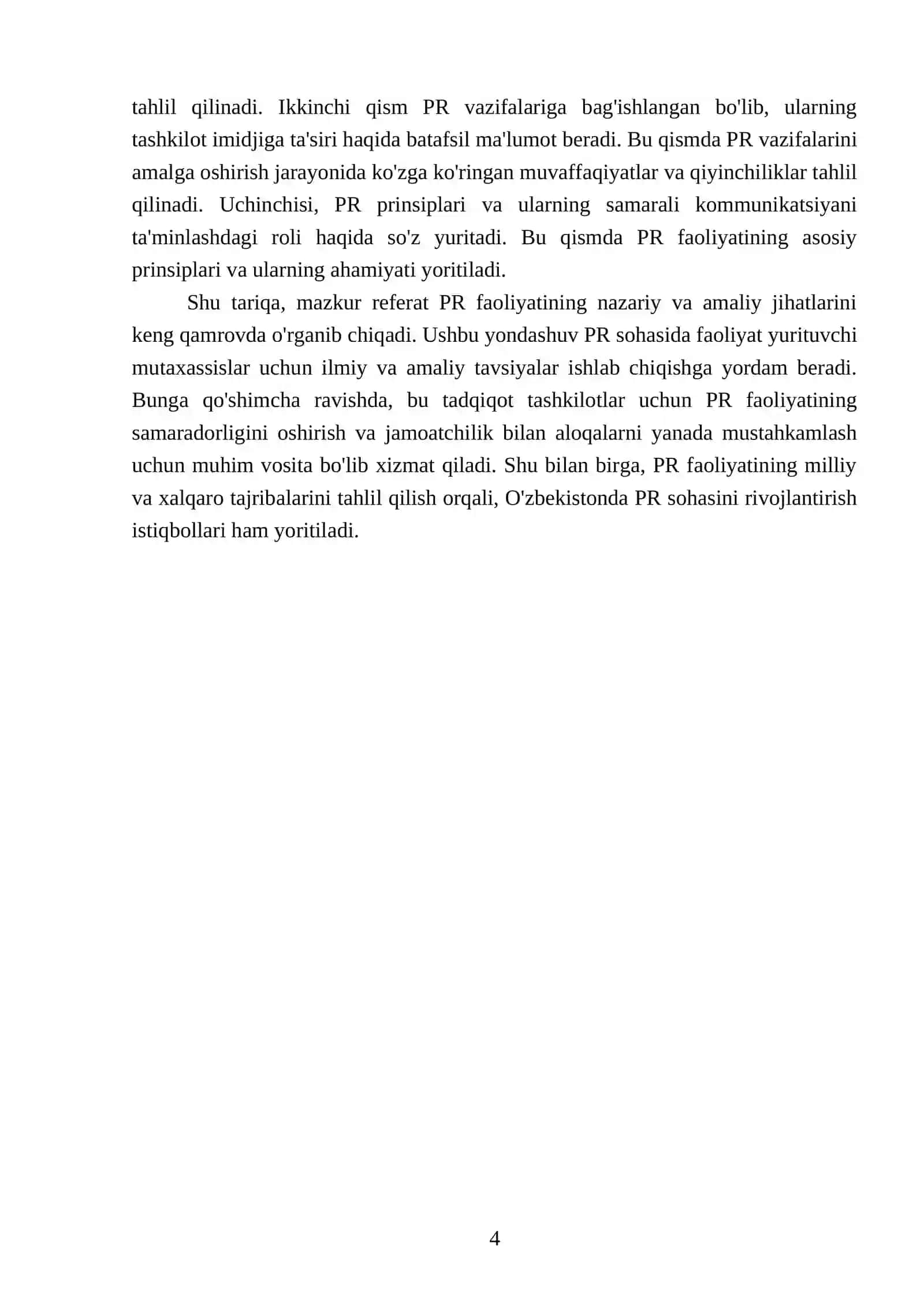 PR faoliyatining maqsadlari,vazifalari va prinsiplari 4