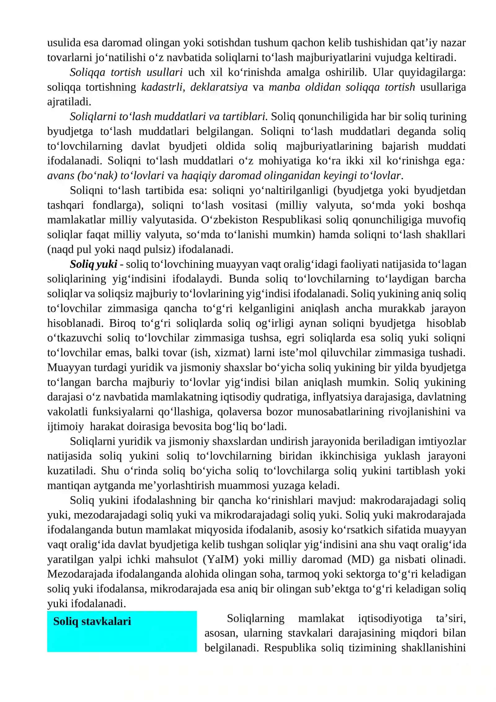Soliq elementlari 4