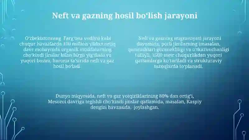 Neft va gaz konlarining shakllanishi 4