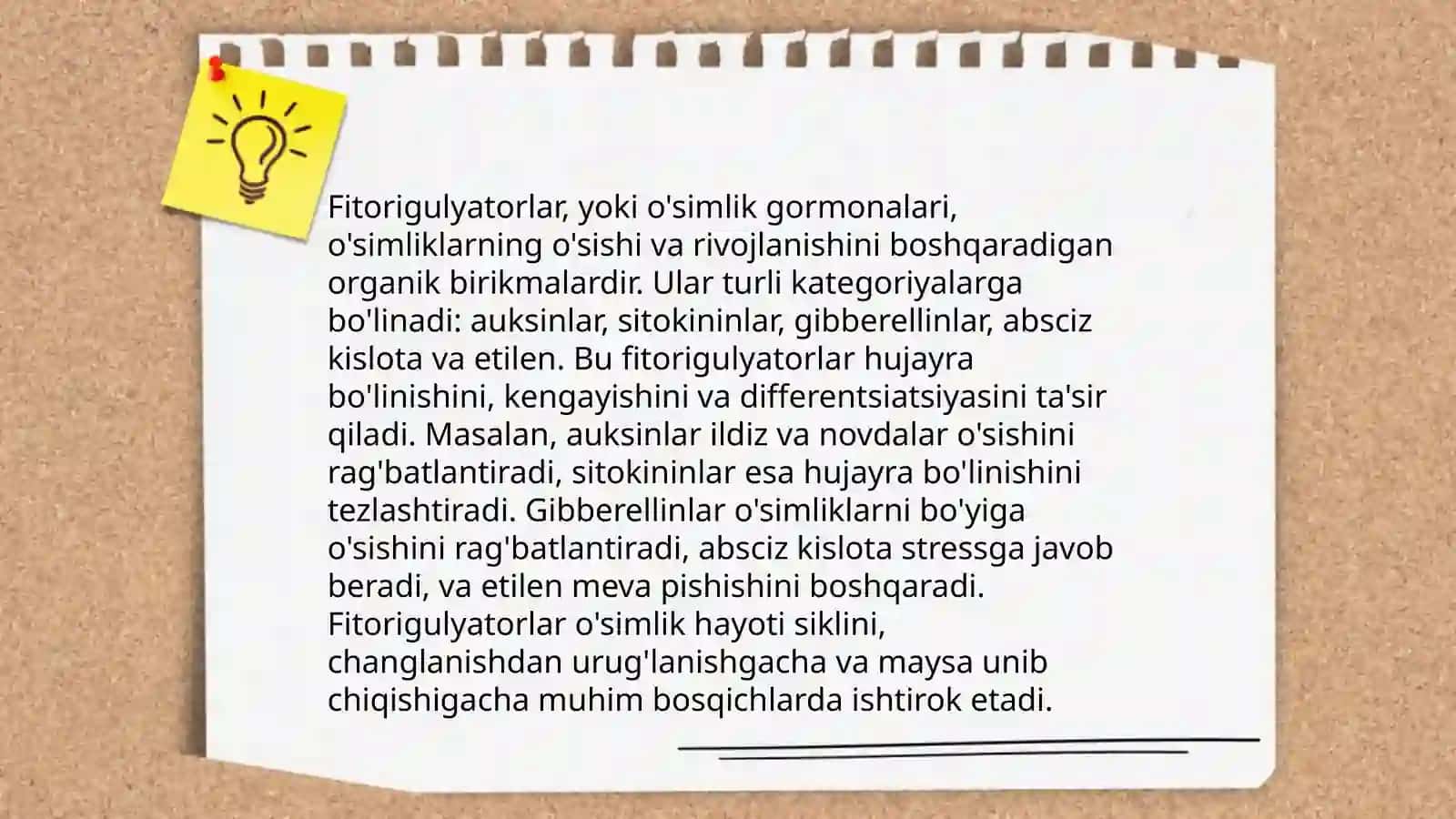 Fitogarmonlar va fitorigulyatorlar olishning biyotexlonogig usullari 4