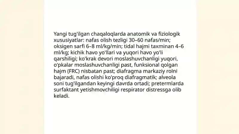 Nafas olish tizimining yoshga oid xususiyatlari va gigiyenasi 4