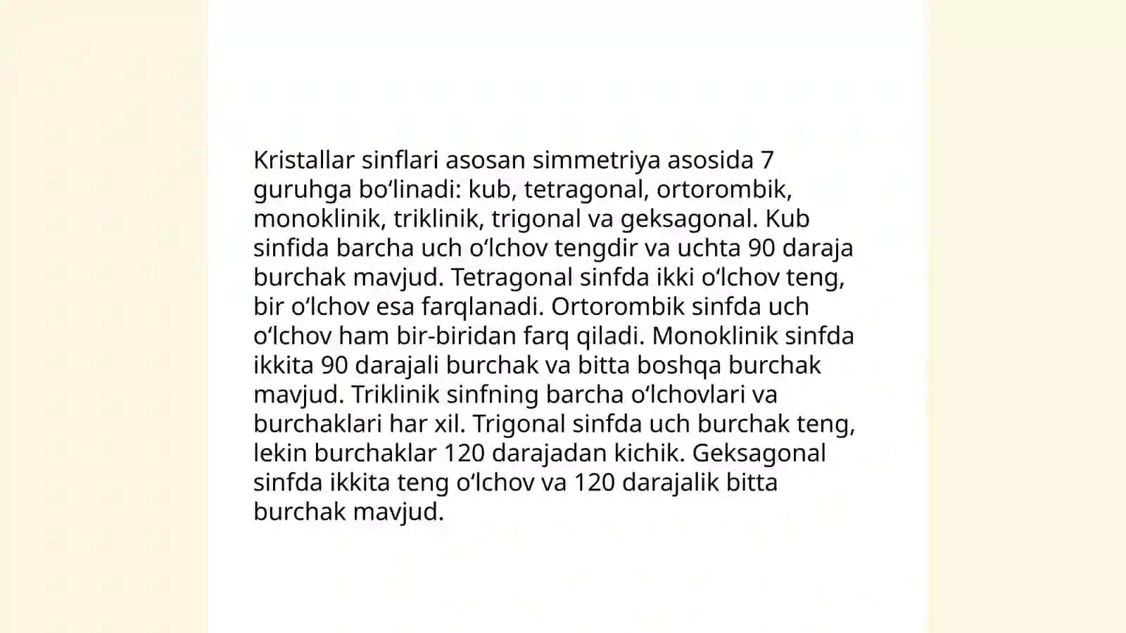 Kristallarni fizik-kimyoviy xossalari 4