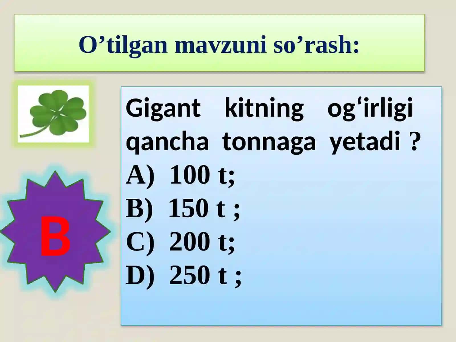 Hayvon organizmini tuzilishi, hayvonlarni klassifikatsiyalash 4