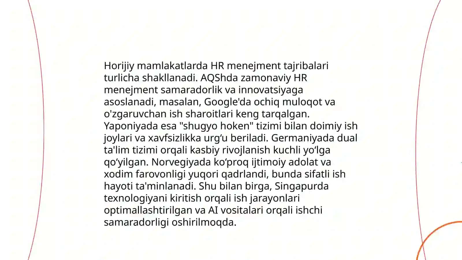 Inson resurslarini boshqarishning horijiy tajribalari va undan O'zbekistonda ijodiy foydalanish imkoniyatlari hamda Davlat xizmatini rivojlantirish agentligini tashkil etishning ahamiyati 4