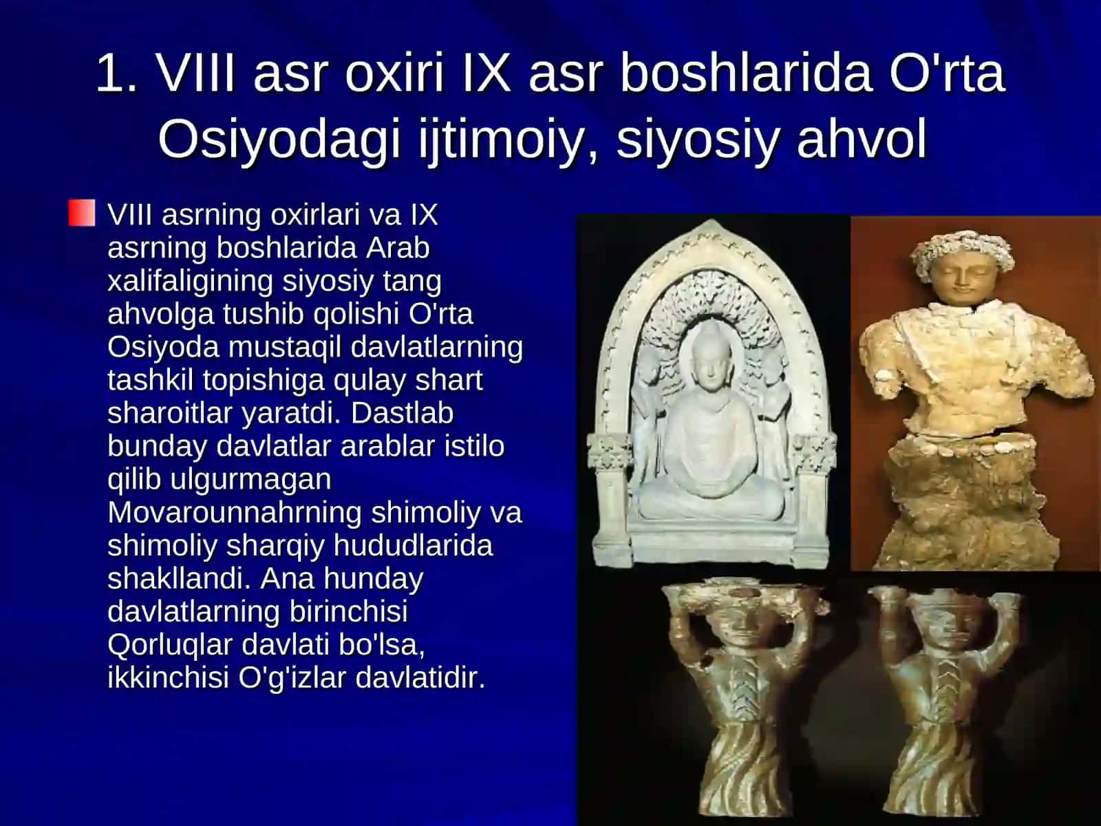 Qoraxoniylar davlatinig siyosiy tarixi 4
