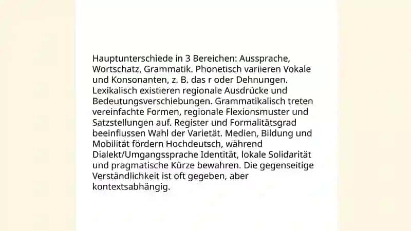 Sprechen und Regionen 4