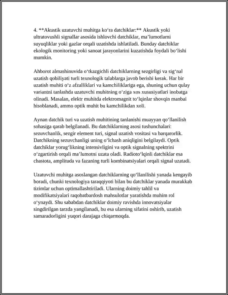 UZATUVCHI MUHITGA KO‘RA O‘TKAZGICHLI DATCHIKLAR 4