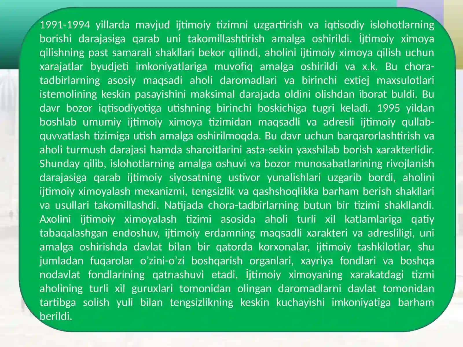 O‘zbekiston Respublikasida davlat hokimiyatining va boshqaruv organlarini demokratlashtirish jarayonlari 4