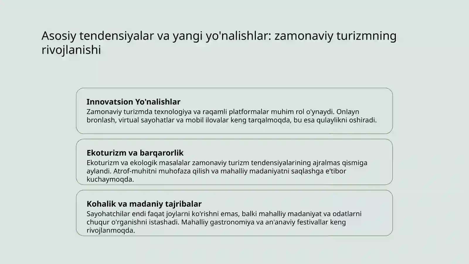 Rivojlangan davlatlarda turizmning rivojlanishi va xususiyatlari 4