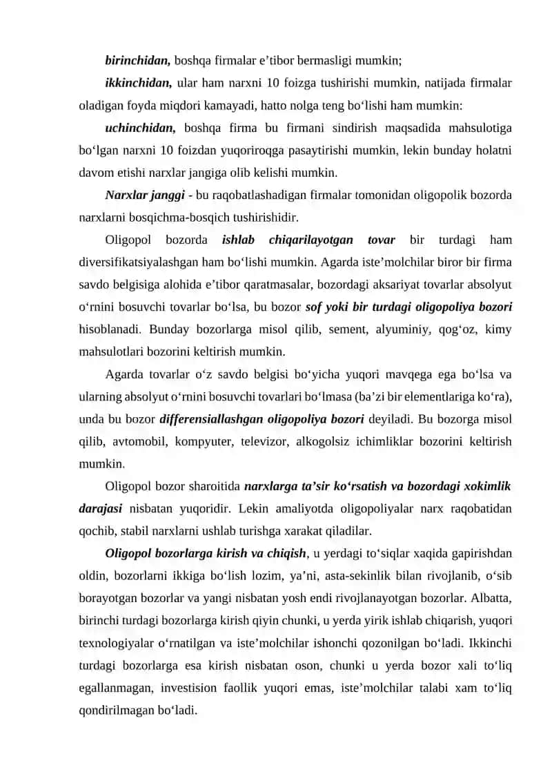 Monopol raqobat bozori 4