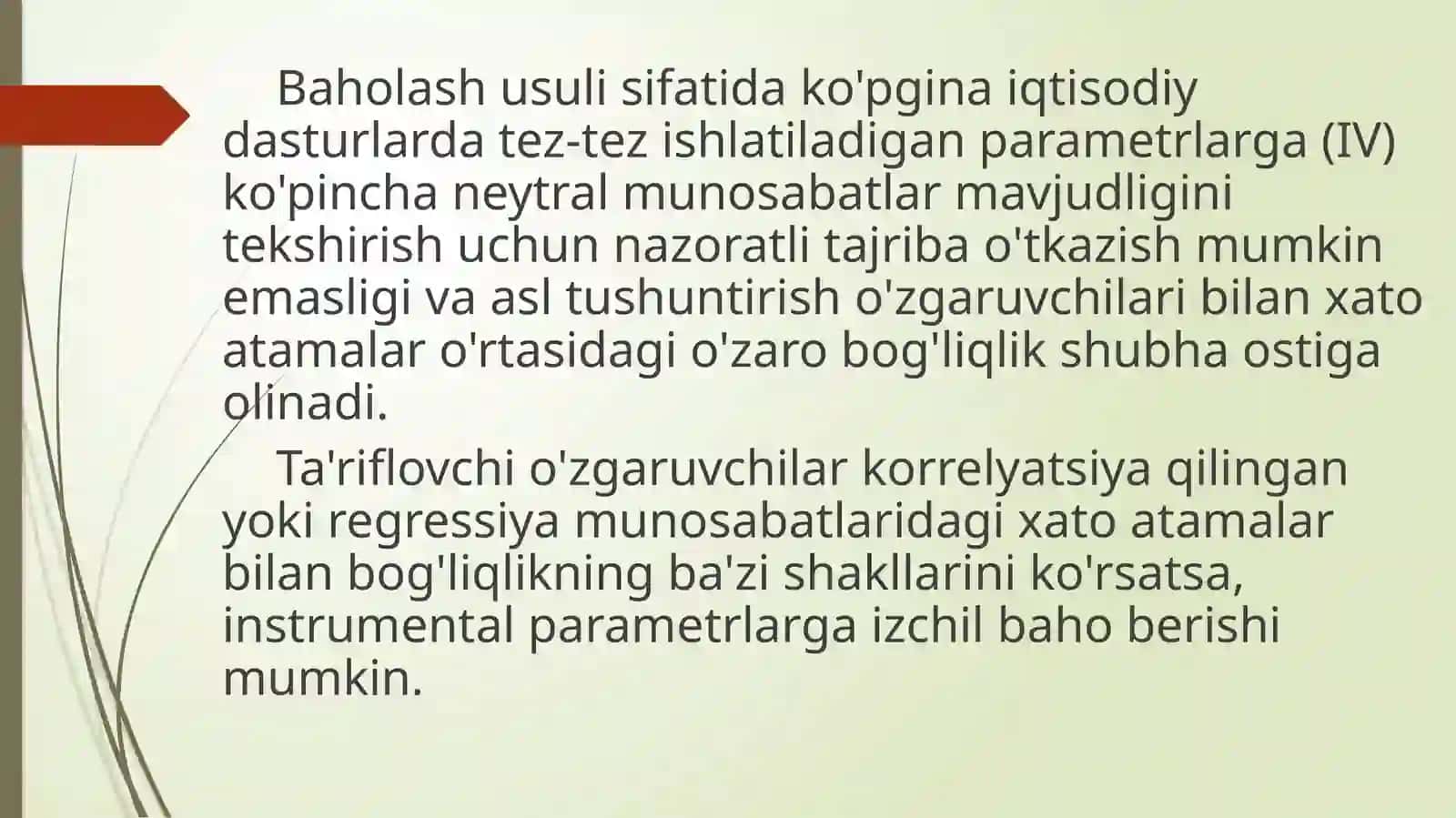 Instrumental o'zgaruvchilar bilan regressiya 4