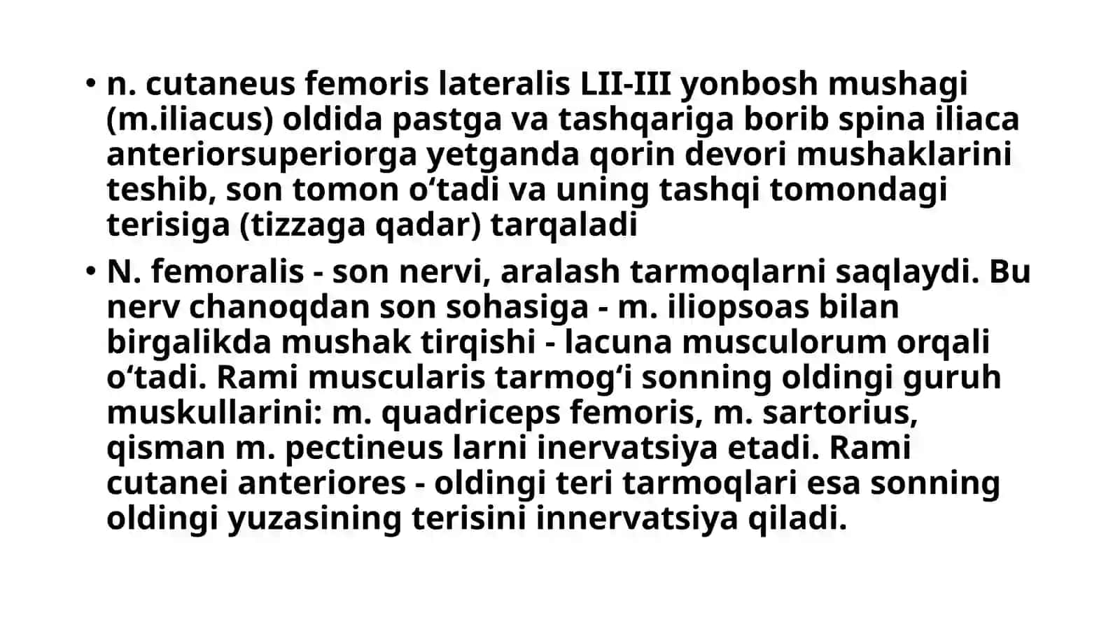 Bel va dumgʻaza chigallari: hosil boʻlishi, topografiyasi, tarmoqlari va innervatsiya sohalari. Oyoq terisining innervatsiyasi 4