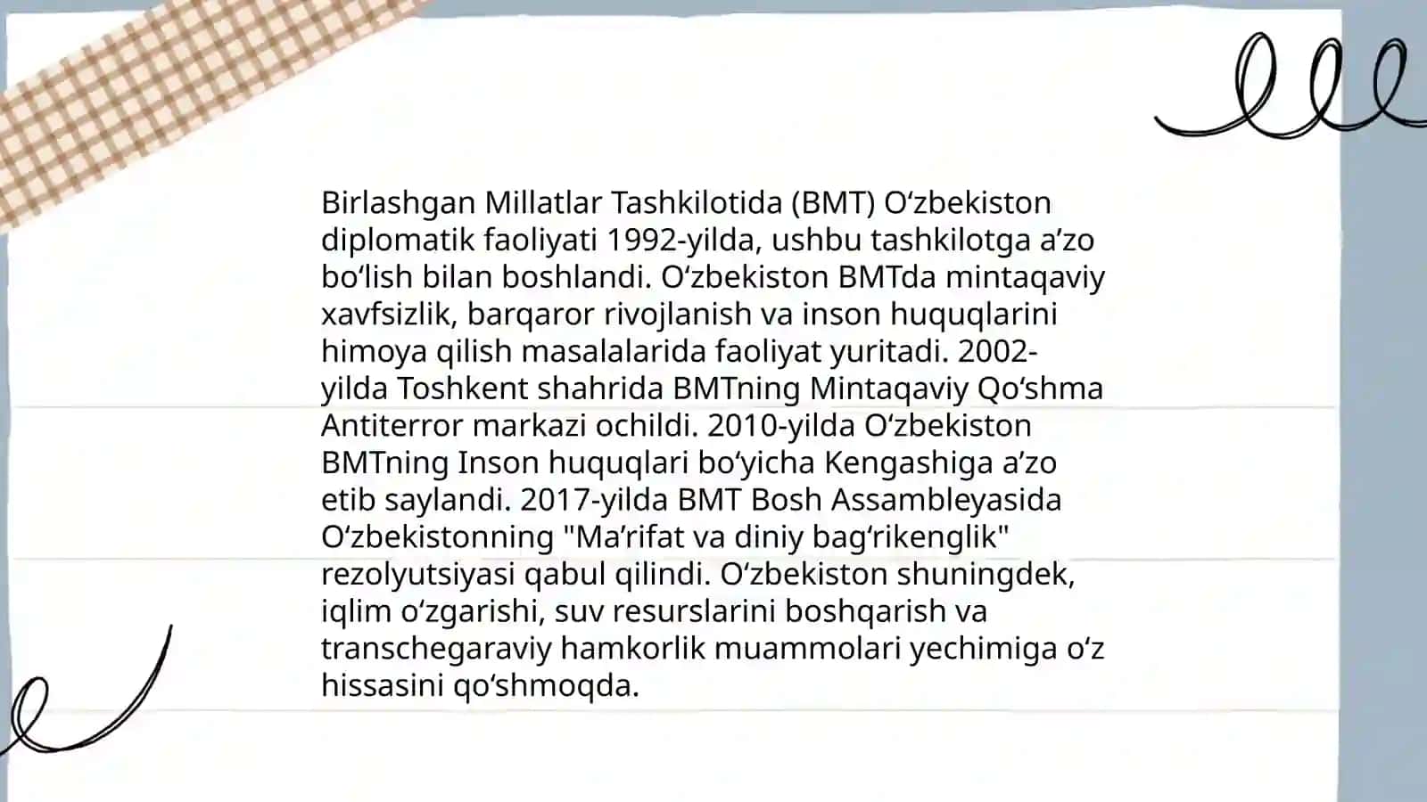 O‘zbekistonning BMTga a’zo bo‘lish tarixi 4