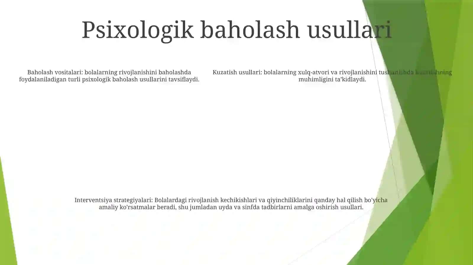 Psixologik A Pedagogik Kuzatishlar Va Bolalar Rivojlanishida Og'Ishlarni Korreksiyalash Usullari.Mtm Va Oilada 4