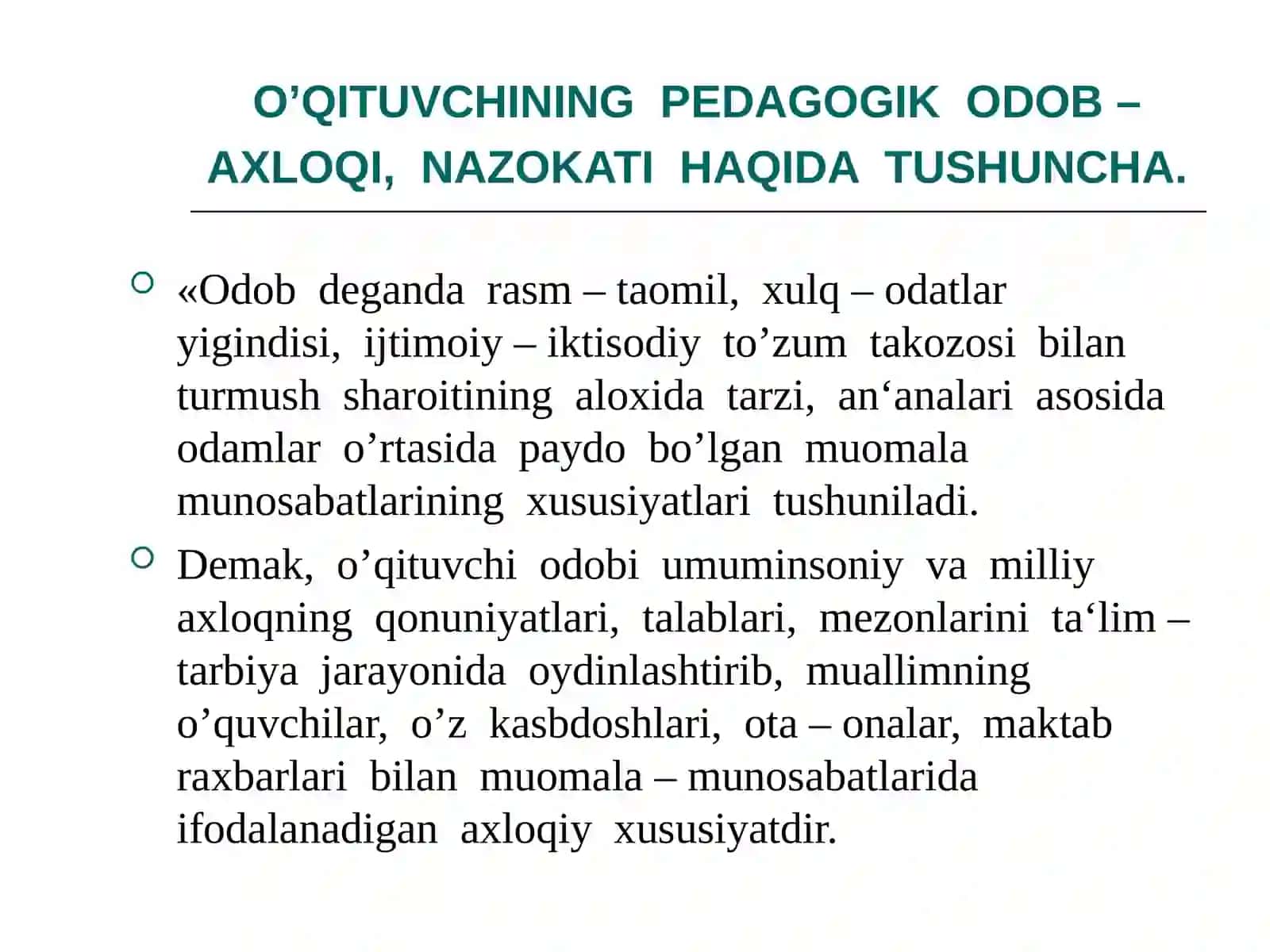 PEDAGOGIK NAZOKATNING MOHIYATI VA MAZMUNI 4