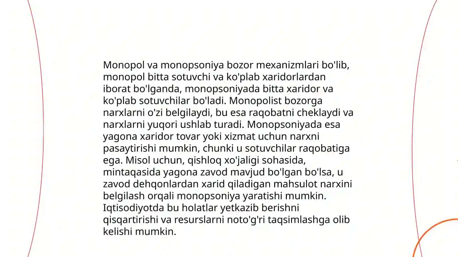 Raqobat va narxning shakllanishi 4