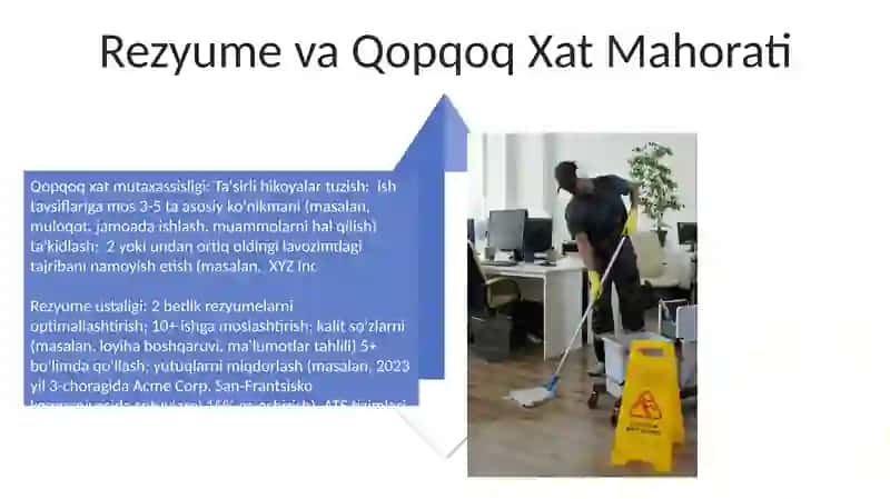 Ishga joylashish konikmalari 4