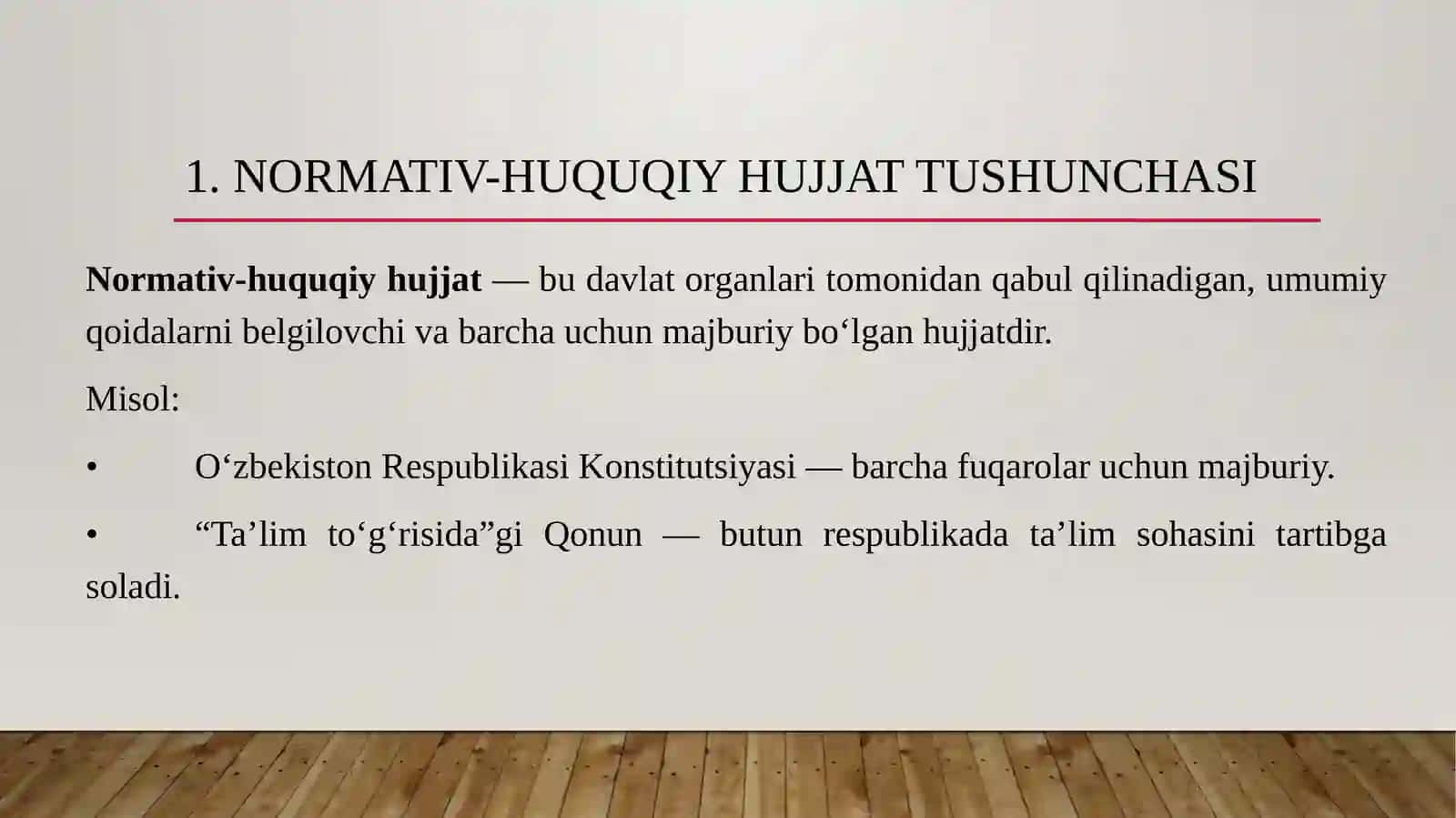 Normativ-huquqiyhujjatlarningtagtizimlarivaguruhlari 4