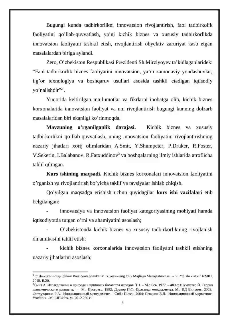 Bank kreditlarining foiz stavkalari va ularni kichik biznesga ta’siri 4
