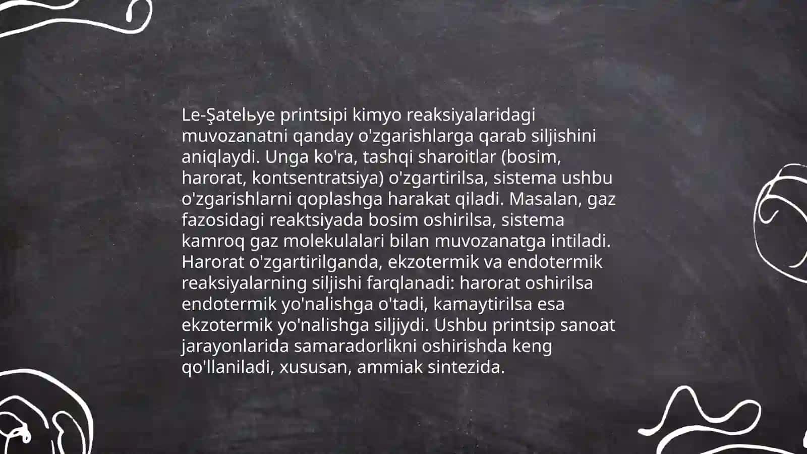 Kimyoviy muvozanat va ularning turlari 4
