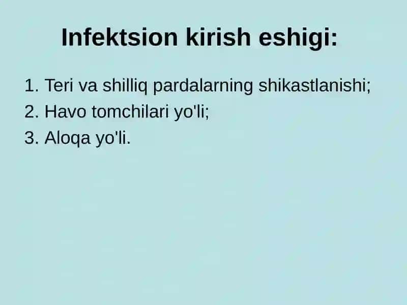 Jarrohlik infektsiyasi 4