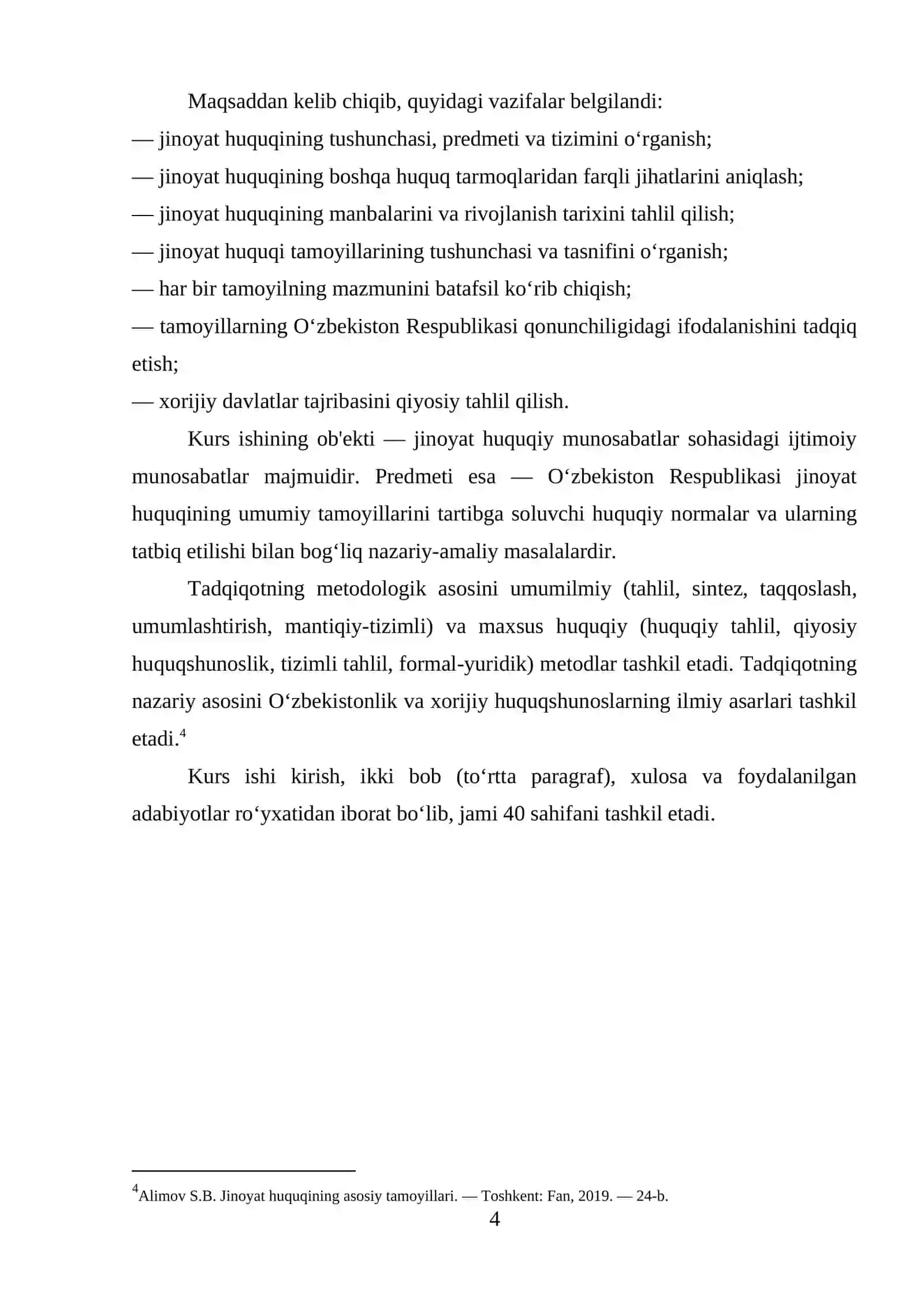 O‘zbekiston respublikasi jinoyat huquqining umumiy tamoyillari 4