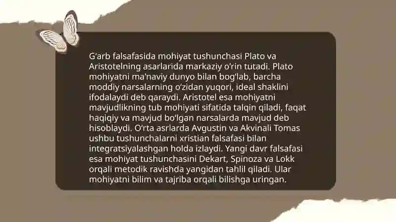 Sharq falsafasida mohiyat nazariyasi 4