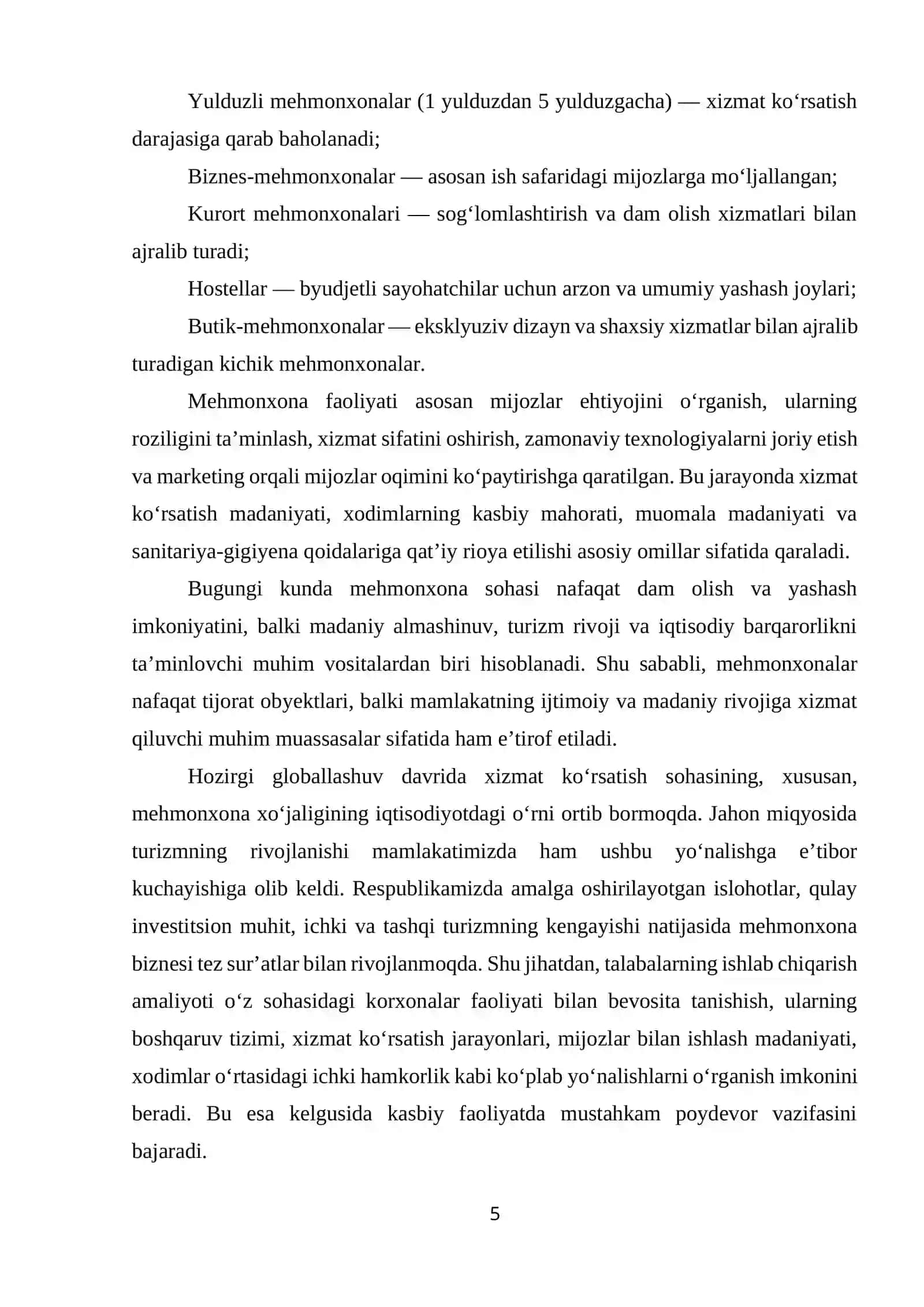 Shohruh Hotel Ta'lim Dasturi 4