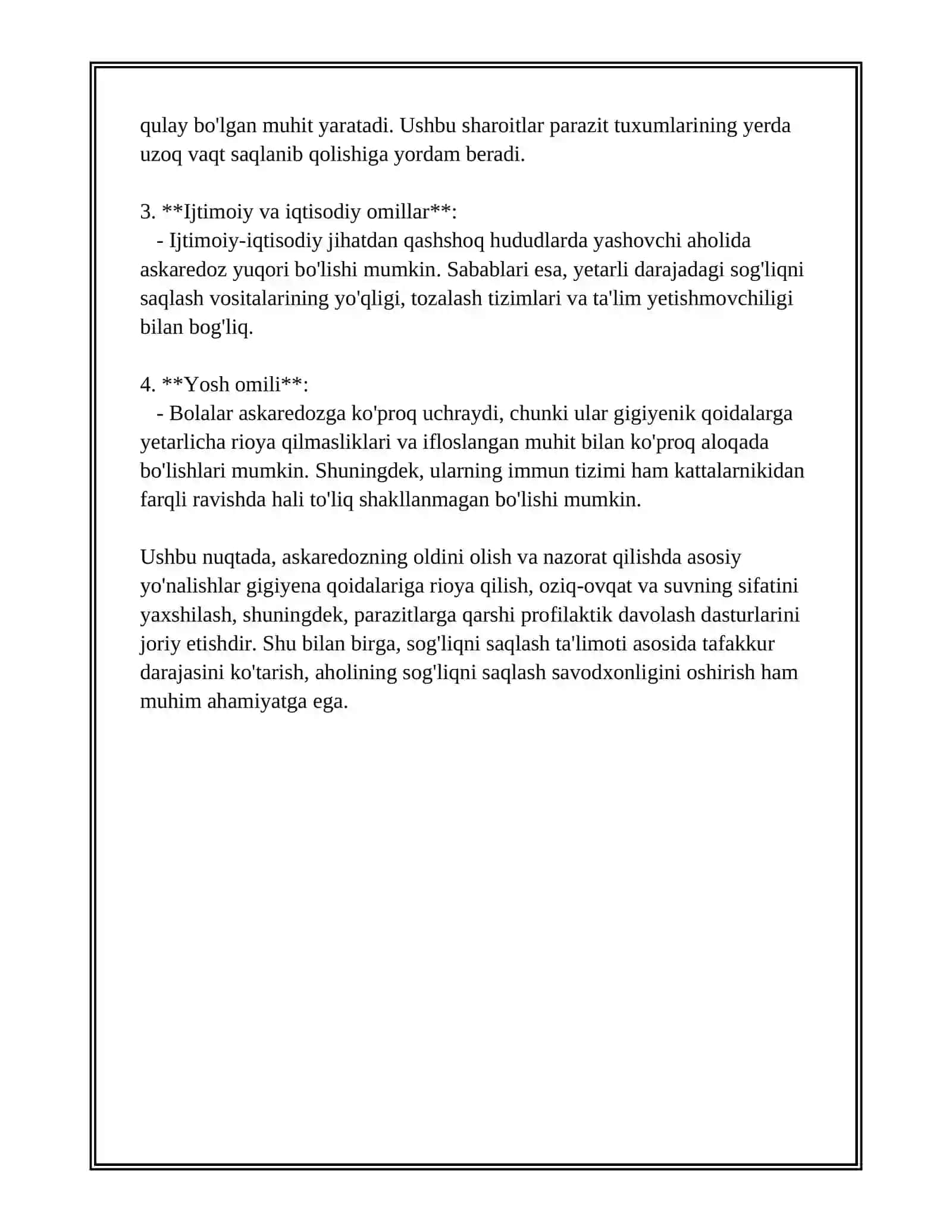 ASKAREDOZ KASALLIGI 4