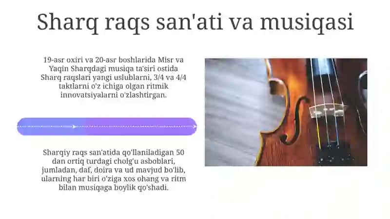 Sharq mamlakatlari musiqasi va madaniyatini yoritib berish 4