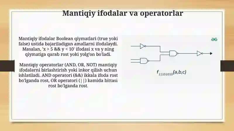 Diskret matematika va C#: Boolean masalalrini dasturiy yechish va uni qollash metodikasi 4