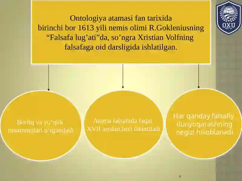 Borliq (ontologiya) va rivojlanish falsafasi 4