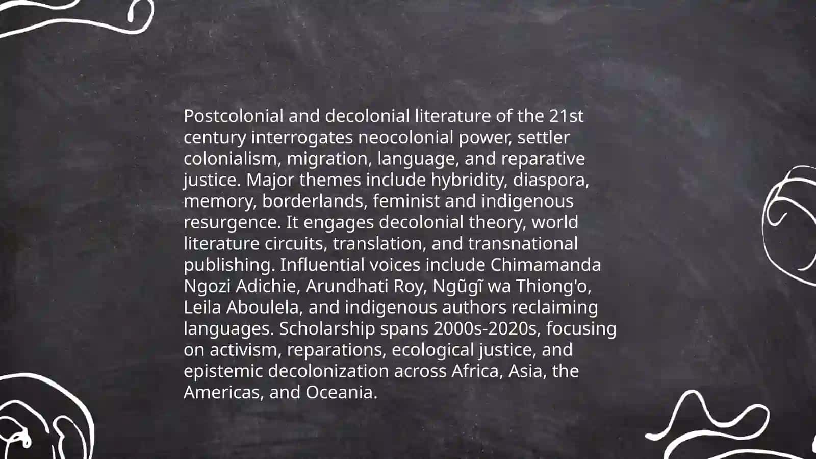 Literature of the world 21 st Century Literature 4