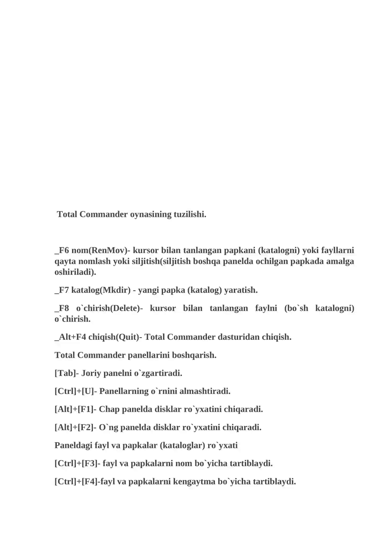 Operatsion tizimlar bilan ishlash konikmalarini shakillantirish 4